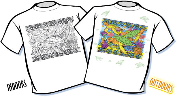 Turtle Reef Color Changing T-Shirt - Youth