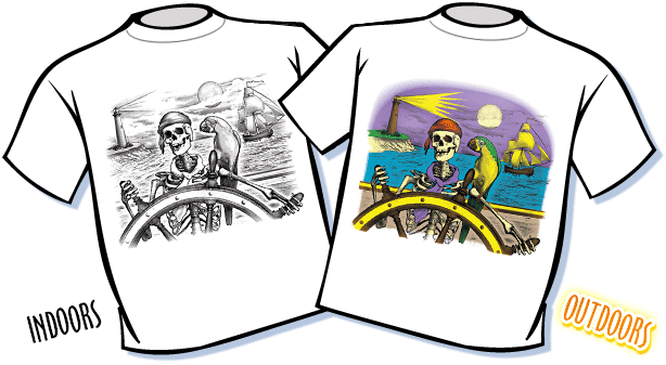Captain Bones Color Changing T-Shirt - Youth