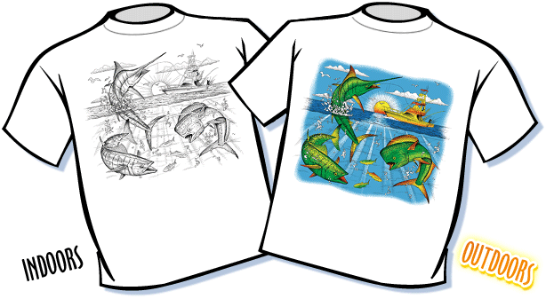 Sport Fishing Color Changing T-Shirt