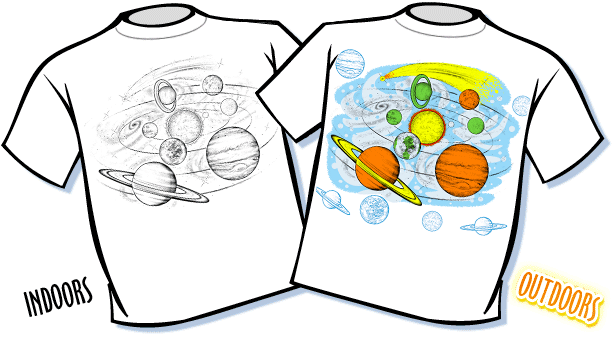Solar System Color Changing T-Shirt