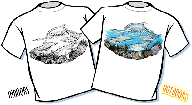Dolphin Reef Color Changing T-Shirt