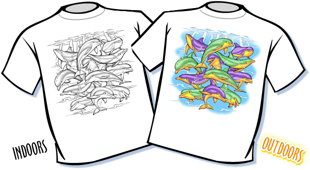 Dolphin Dance Color Changing T-Shirt - Youth