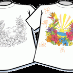 Tropical Flowers Color Changing T-Shirt