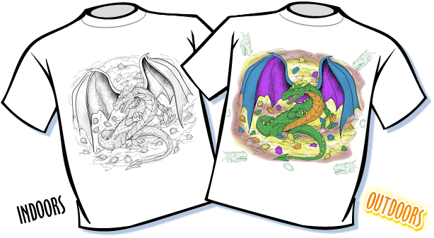 Dragon Cave Color Changing T-Shirt - Youth