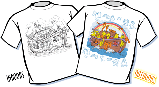 Noah's Ark Color Changing T-Shirt - Youth