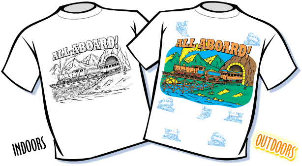 All Aboard Color Changing T-Shirt - Youth