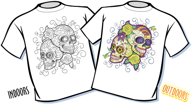 Sugar Skulls Color Changing T-Shirt
