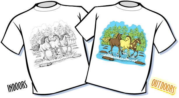 Horses Color Changing T-Shirt