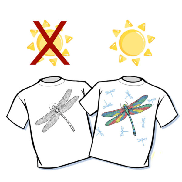 Big Dragonfly Color Changing T-Shirt - Youth