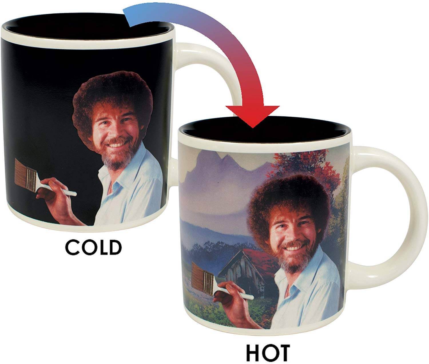 Bob Ross Heat Changing Mug - Nifty Cool Gifts