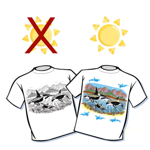 Orca Whales Color Changing T-Shirt