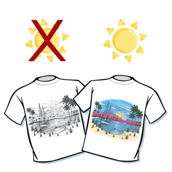 Paradise Beach Color Changing T-Shirt