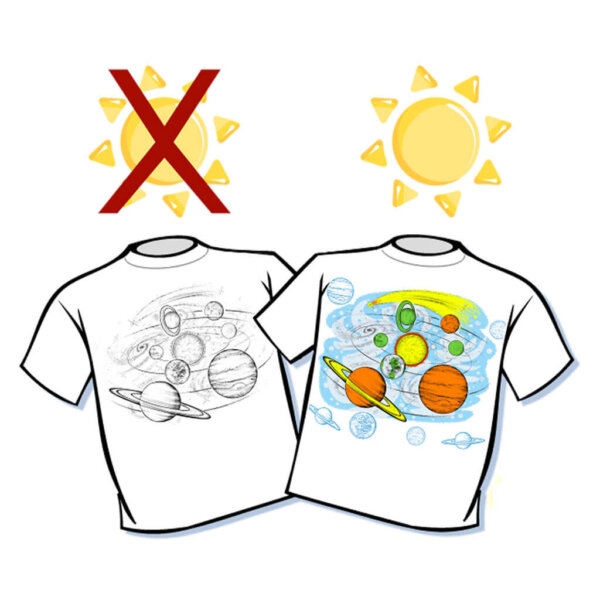 Solar System Color Changing T-Shirt - Youth