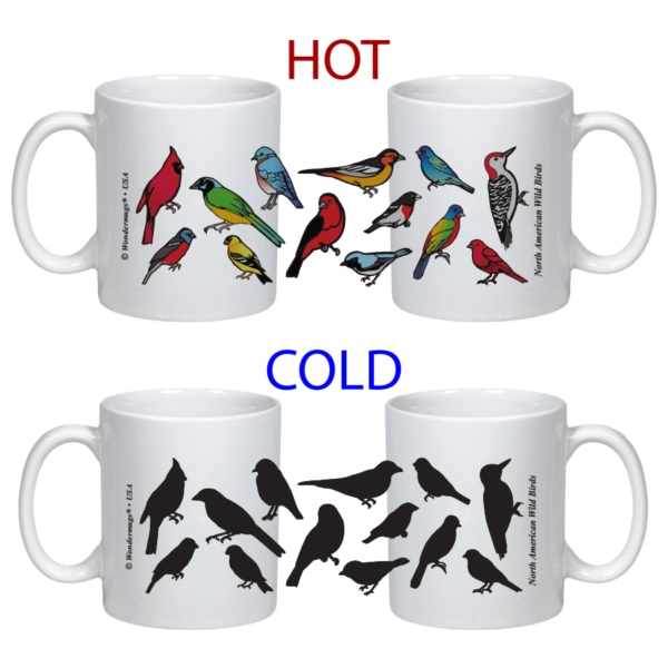 Wild Birds Color Changing Mug
